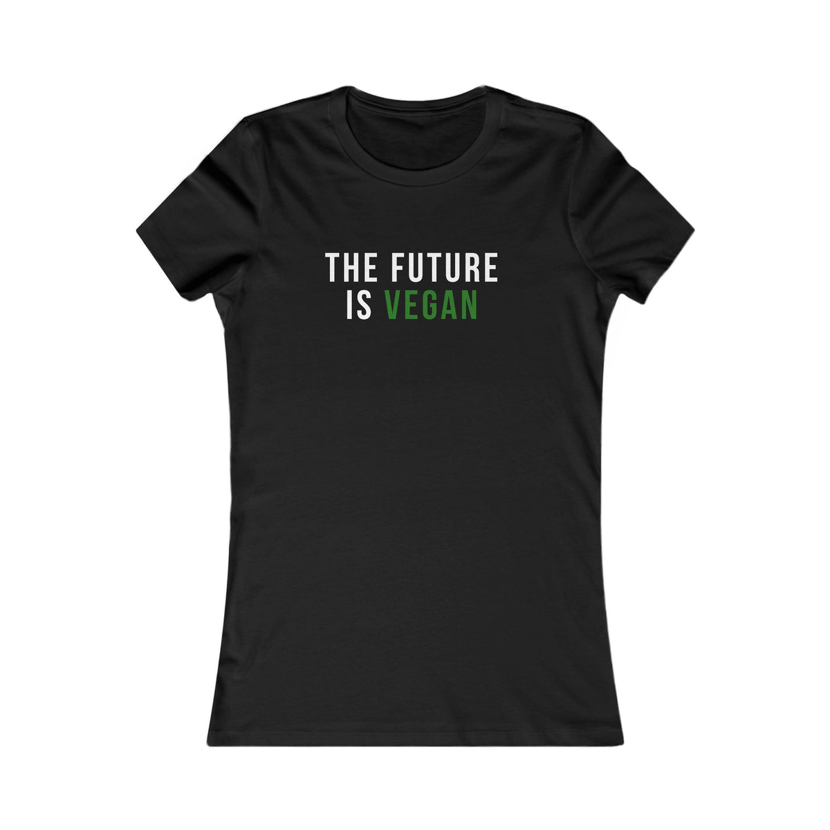 The Future Is Vegan Women's Tee – Vegan Statement Shirt for Animal Lovers & Activists