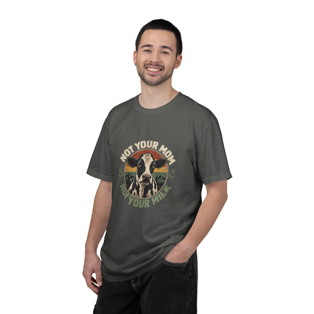 Not Your Mom Not Your Milk T-Shirt — Vegan Cow Graphic Tee